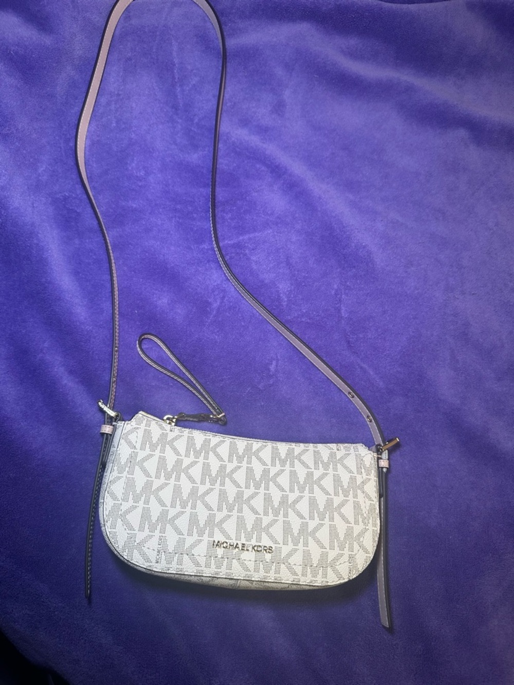 Michael Kors Cream/White Logo Crossbody Bag